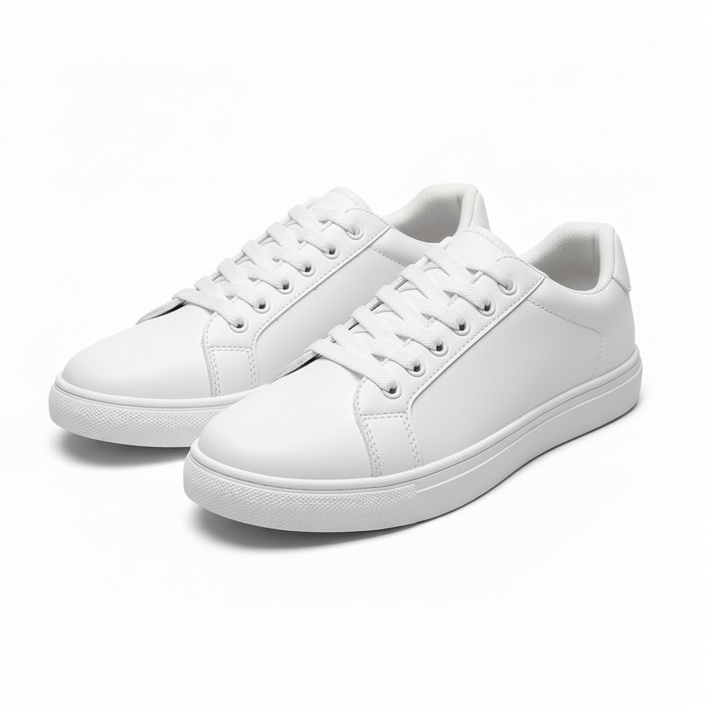 Paire de chaussures blanches